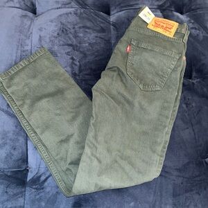 Levi’s 511 Slim Fit Pants Size 28 x 30 Stretch Jeans Green Men’s New With Tags